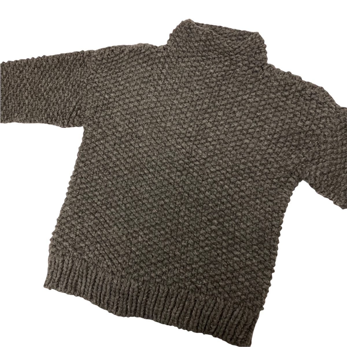 E-524 Ne-net ネネット 肉厚 もっちり ウール 長袖 ハイネック 編み ニット セーター トップス size 2 ブラウン レディース  的详细信息 | 雅虎拍卖代拍 | FROM JAPAN