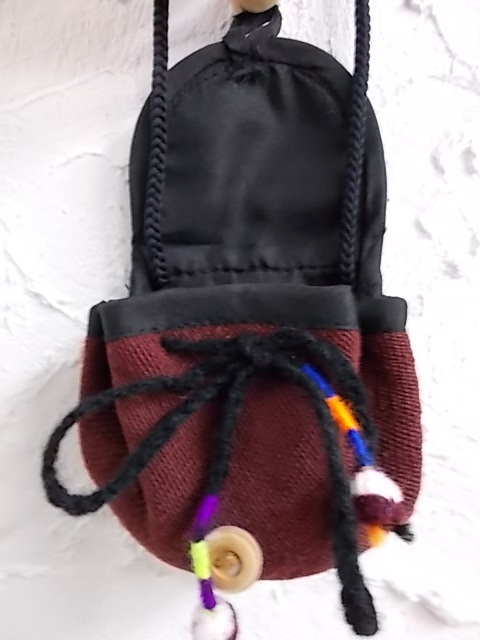 ♪半額～♪ 手織り布 巾着 アワヨ ポシェット 南米 ボリビア 古布 アンデス ショルダーバッグ s2_画像4