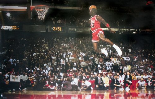 ジョーダン ポスター jordan ダンクコンテスト Michael Jordan Poster Slam Dunk Contest エアージョーダンの画像1