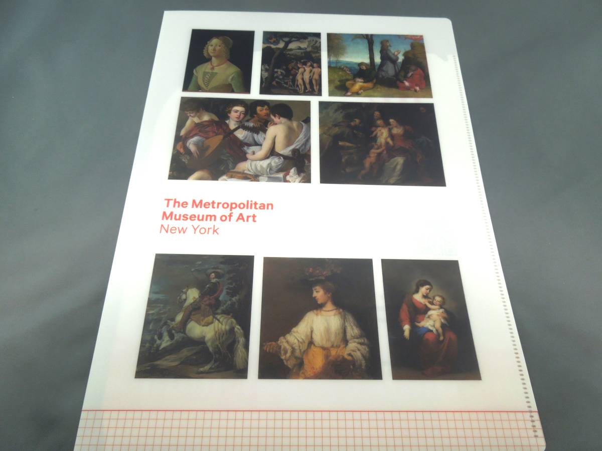  art gallery goods A4 version double clear file metropolitan art gallery exhibition { red }
