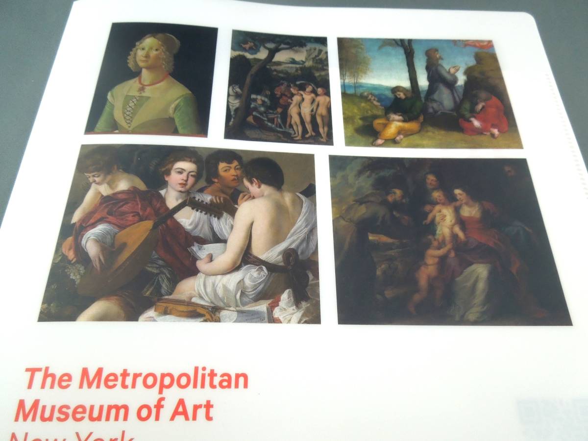  art gallery goods A4 version double clear file metropolitan art gallery exhibition { red }