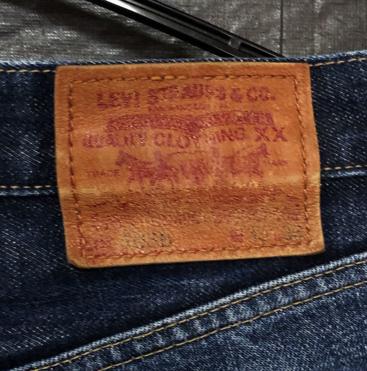 ■Levi's ・リーバイス■503B-XX・復刻・日本製■33インチ■BIG E・セルヴィッチ・赤耳・J22・ヴィンテージ ・イエローステッチ_画像4