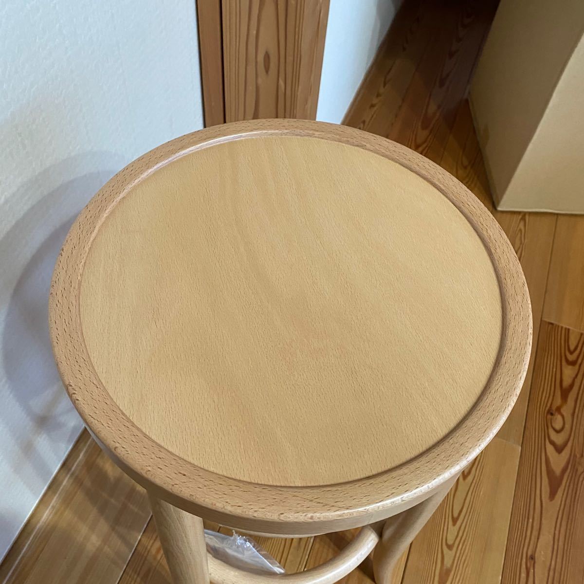 秋田木工　カウンターチェア　曲木椅子　日本製　ブナ材　無垢材　ビーチ材