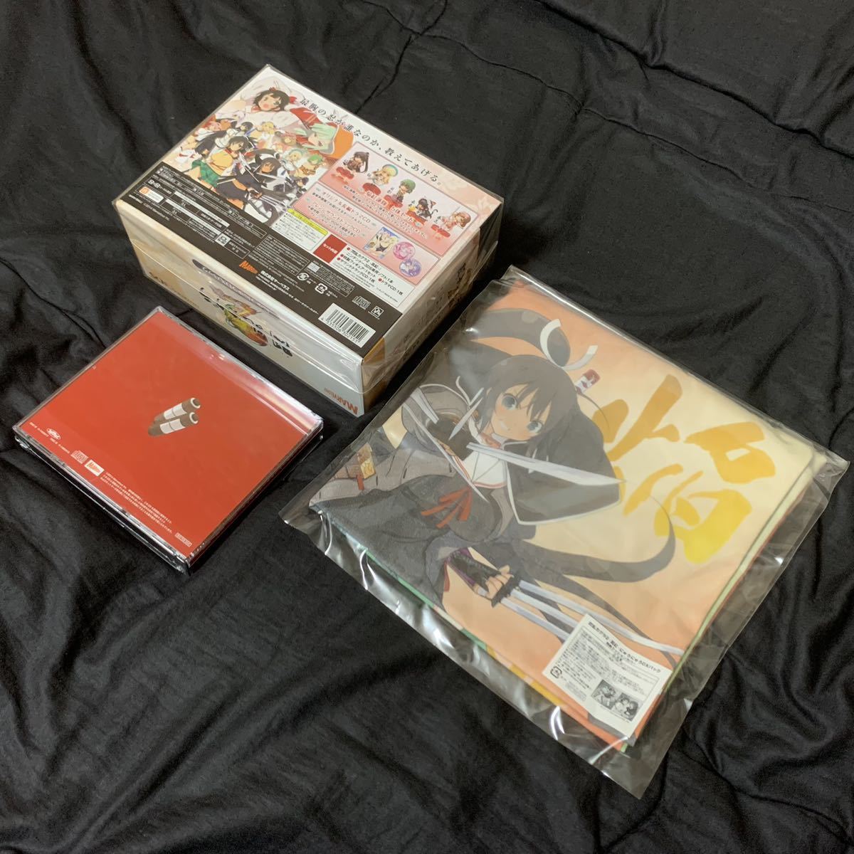 【新品】3DS 閃乱カグラ2 真紅 にゅうにゅうDXパック キャラアニ限定特典+サントラ 全て未開封　(にいてんご フィギュア クッションカバー)_画像4