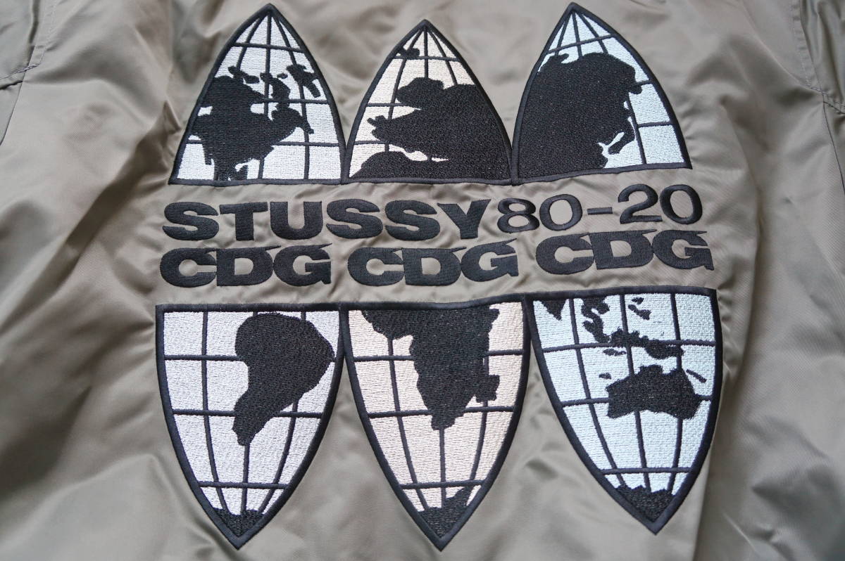 新品 20AW STUSSY Comme des Garcons CDG MA-1 Jacket 40周年記念L