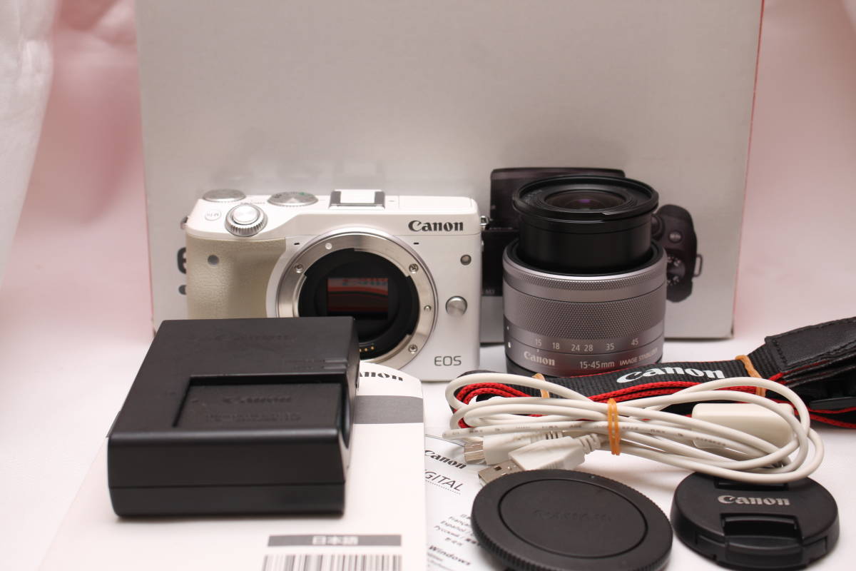 【ネット限定】  ダブルレンズキット（ホワイト） M3 EOS Canon デジタルカメラ