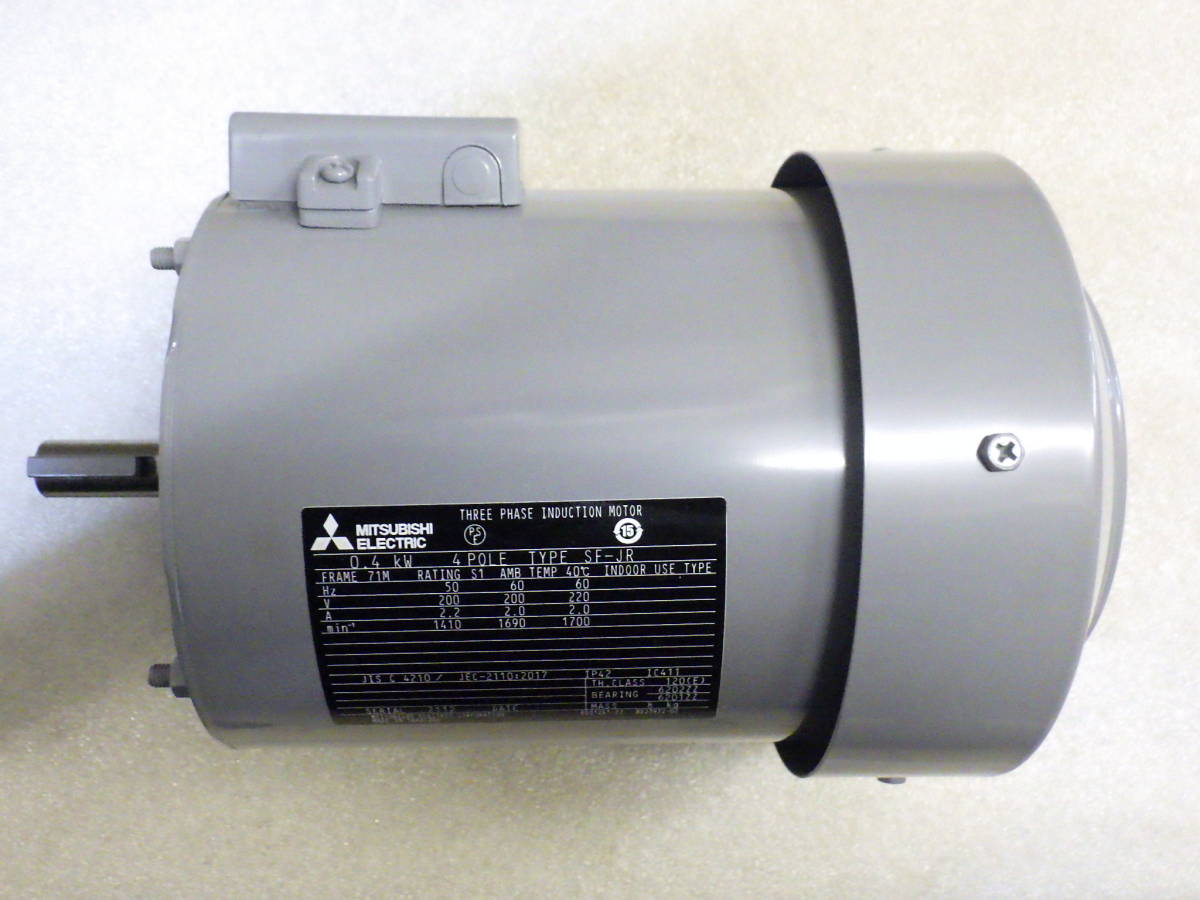三菱電機 SF-JR 0.4kw 4P 200V モーター 400W 標準モータ 未使用品 三菱電機 SF-JR 0.4kw 4P 200V モーター 400W 標準モータ 未使用品