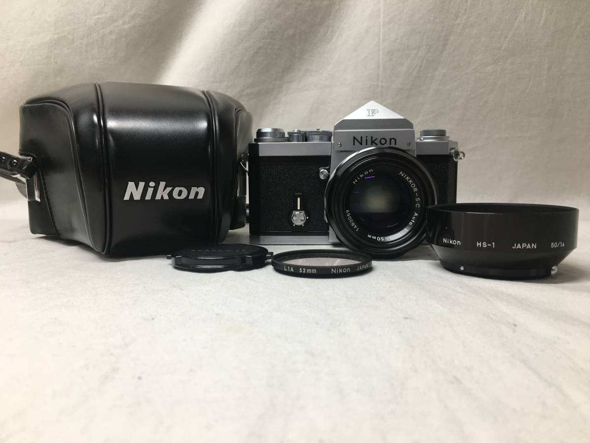 【2201549】Nikon ニコン Nikon F MF カメラ シルバーボディ/NIKKOR-S.C AUTO Non-Ai f:1.4 f=50mm ジャンク品_画像1