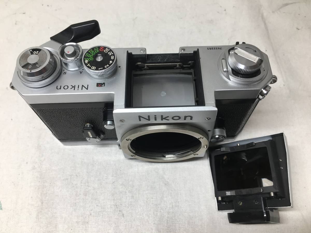 【2201549】Nikon ニコン Nikon F MF カメラ シルバーボディ/NIKKOR-S.C AUTO Non-Ai f:1.4 f=50mm ジャンク品_画像8