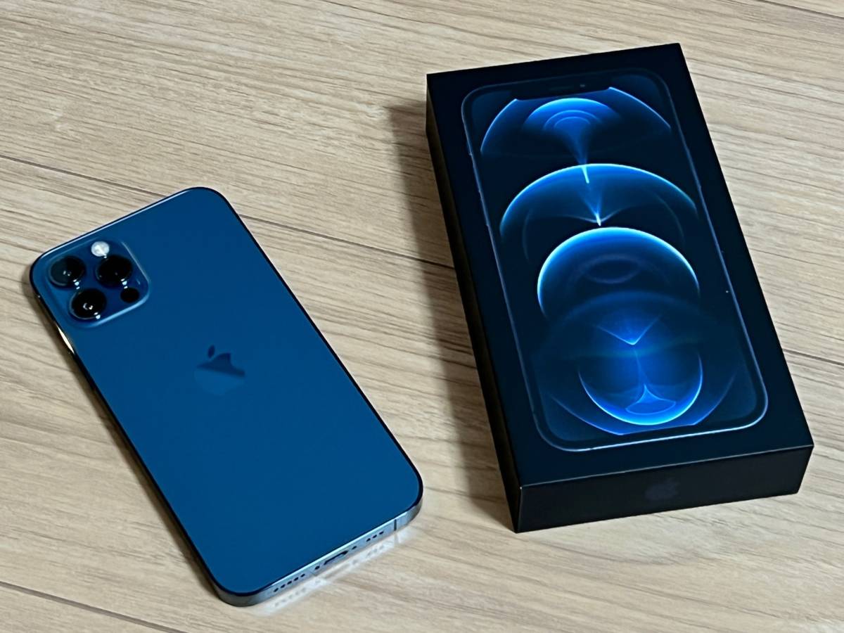 超美品・送料無料 「Apple iPhone12 Pro 256GB パシフィックブルー SIM