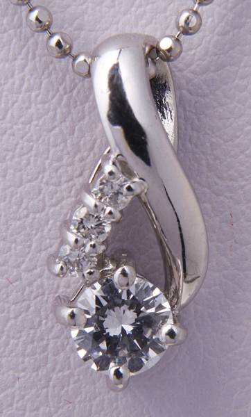 プラチナ製ネックレス ダイアモンド0.347ct 40cm/ke8551 