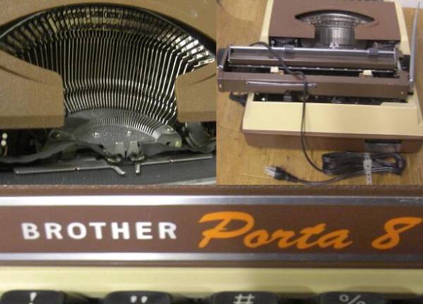 Showa Retro BROTHER/ Brother electric typewriter porta8 (E35)