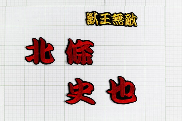 送料無料 北條 （勘赤色） ネーム 刺繍 ワッペン 阪神 タイガース 応援 ユニフォームに_出品物