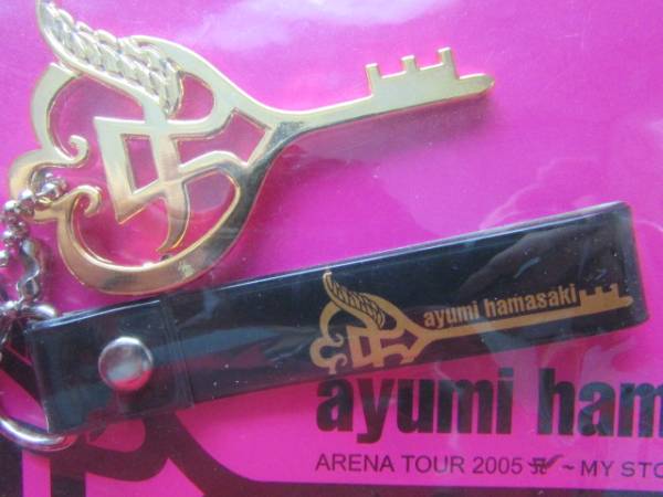  new goods unopened Hamasaki Ayumi charm attaching key holder strap greeting card ayumi hamasaki ARENA TOUR 2005 MY STORY TeamAyu