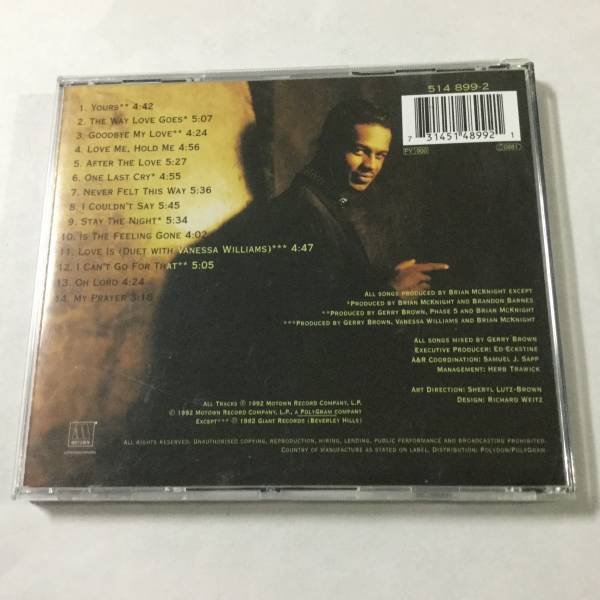 CD/AOR/ブライアン・マックナイト/BRIAM McKNIGHT ♪アイ・キャン・ゴー・フォー・ザット 送料\180_画像2