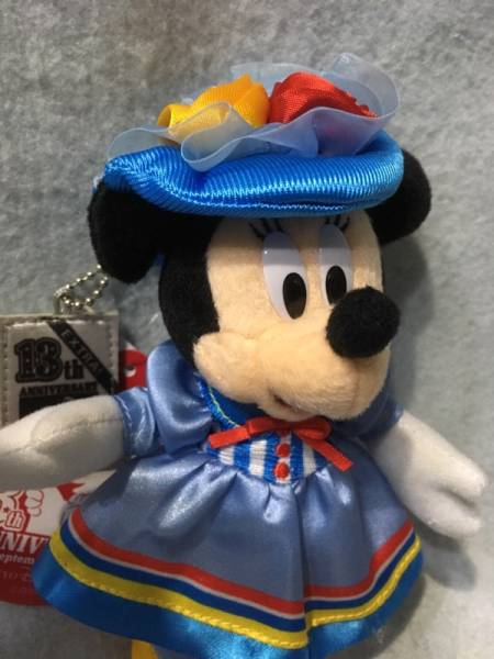 東京ディズニーシー　13周年　ミニーマウス　ぬいぐるみバッジ　新品_画像2