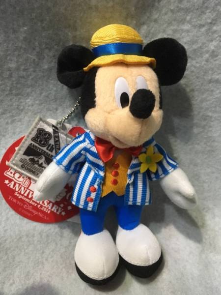 東京ディズニーシー　13周年　ミッキー　ぬいぐるみバッジ　新品_画像1