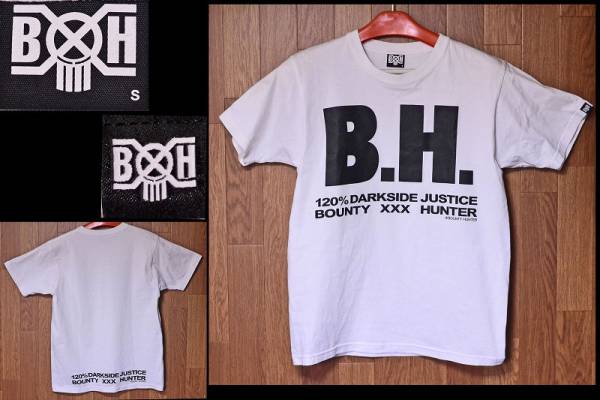 【モード】 BOUNTY HUNTER BxH バウンティーハンター 120％DARKSIDE JUSTICE Tシャツ Sサイズ_画像1