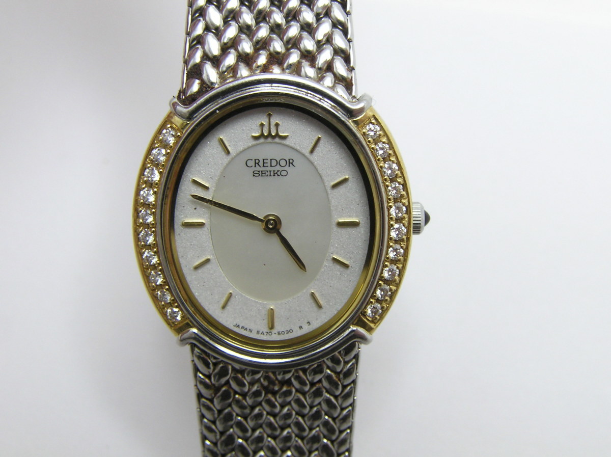 高価値 18kt+ST 腕時計 CREDORクレドールレディース セイコー SEIKO