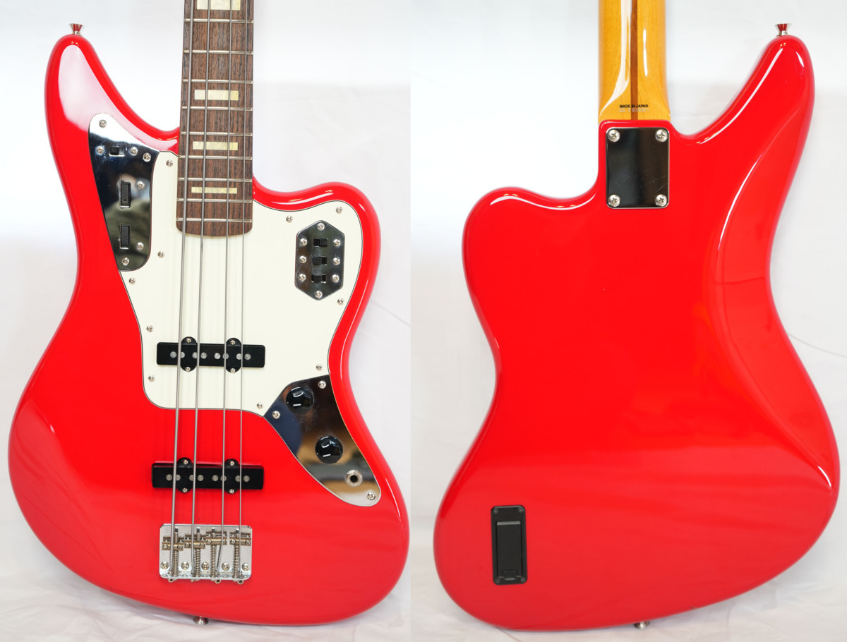 ☆Fender Japan☆JAB-EQ Trino Red JAGUAR BASS ジャガーベース 生産完了モデル 2007~2008年製 美品  MADE IN JAPAN☆