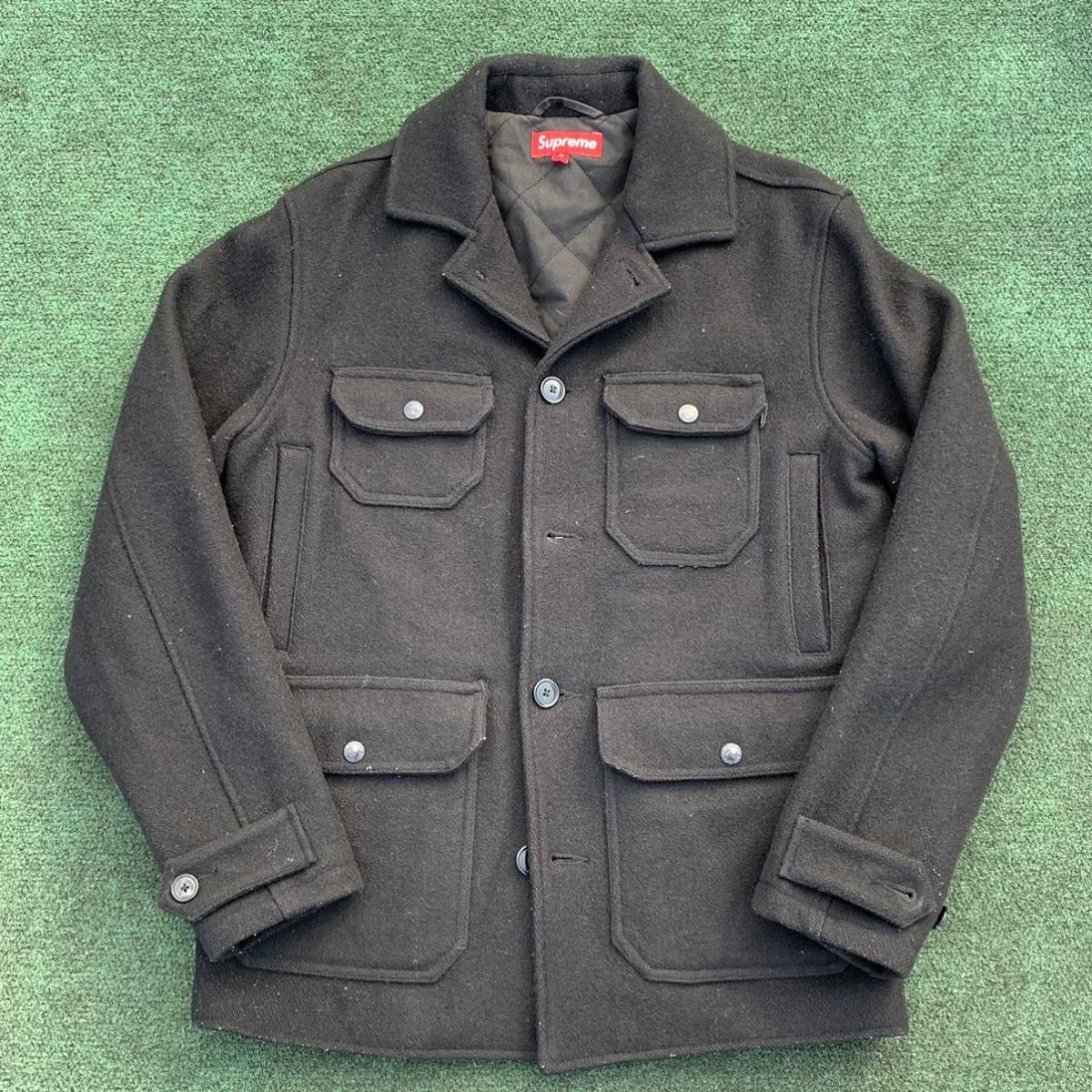 ◉SUPREME wool cruiser m 名作 blk jacket