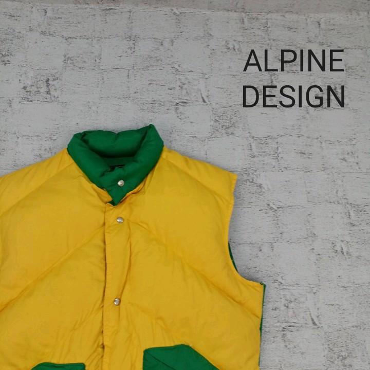 ALPINE DESIGN Alpine design 70~80\'s down vest W8090