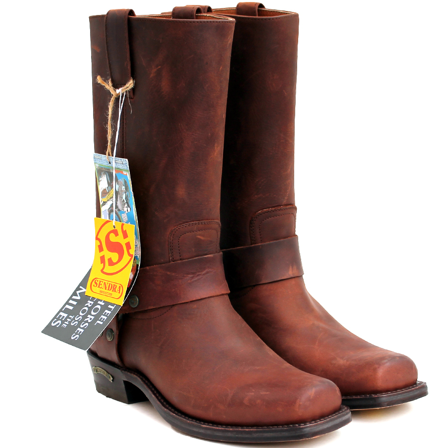 未使用・スペイン製☆SENDRA センドラ☆リングブーツ US7=25
