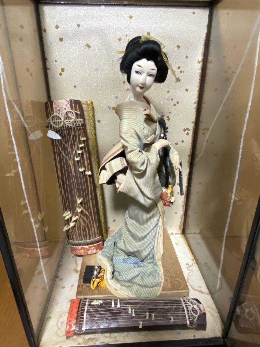 楽天 博多人形 日本人形 ガラスケース入り - 鏡(壁掛け式)
