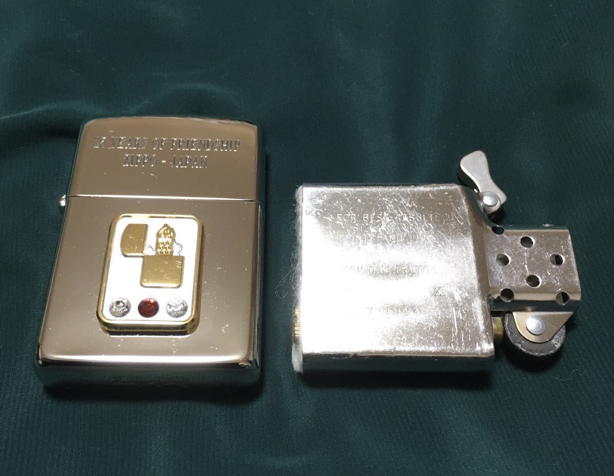 のものにな ヤフオク! - ZIPPO 25YEARS OF FRIENDSHIP ZIPPO JAPAN 日本... にフリント