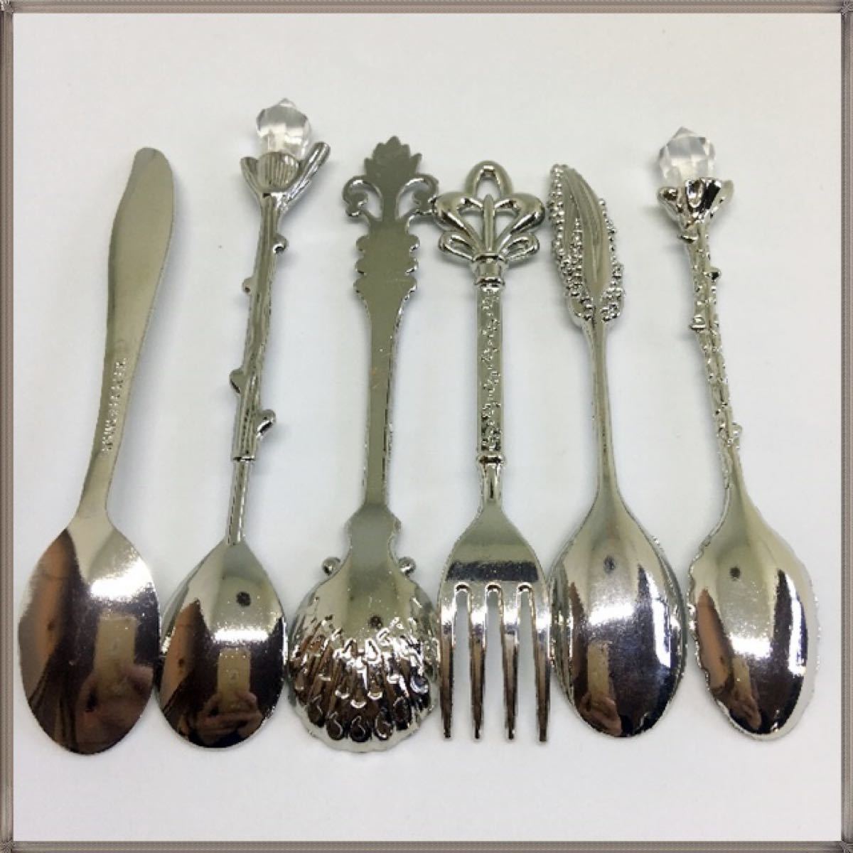 新品】スプーンセット 金/銀 フォーク 12本 豪華 欧州の王族風 新品】スプーンセット 金/銀 フォーク 12本 豪華 欧州の王族風