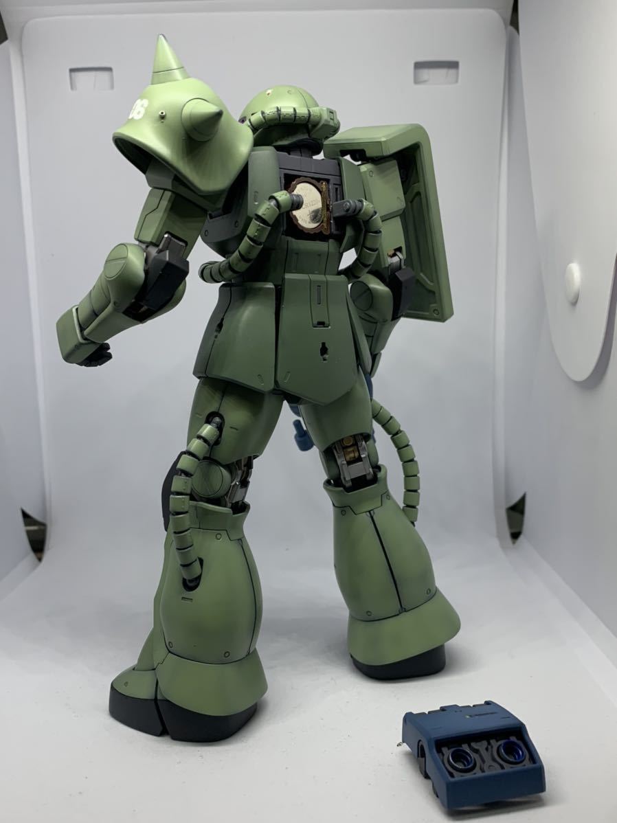 完成品 モノアイ&コックピット発光 ガンプラ MG 量産型ザク 06 完成品 モノアイ&コックピット発光 ガンプラ MG 量産型ザク 06