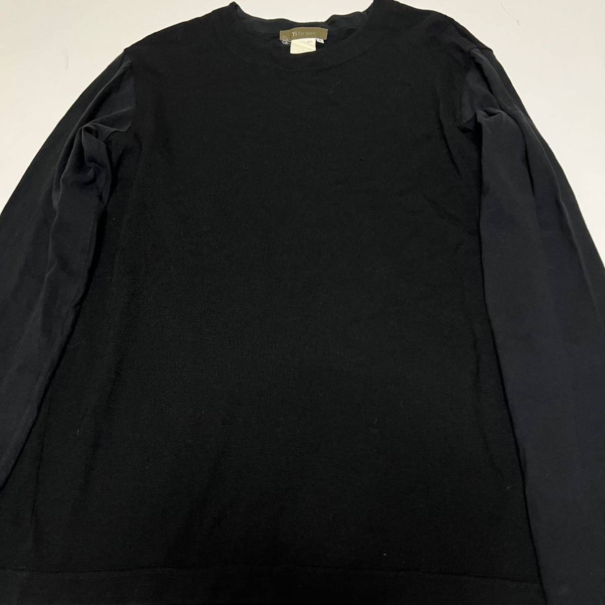 y's for men ニット 切り替え yohji yamamoto pour homme ヨウジ