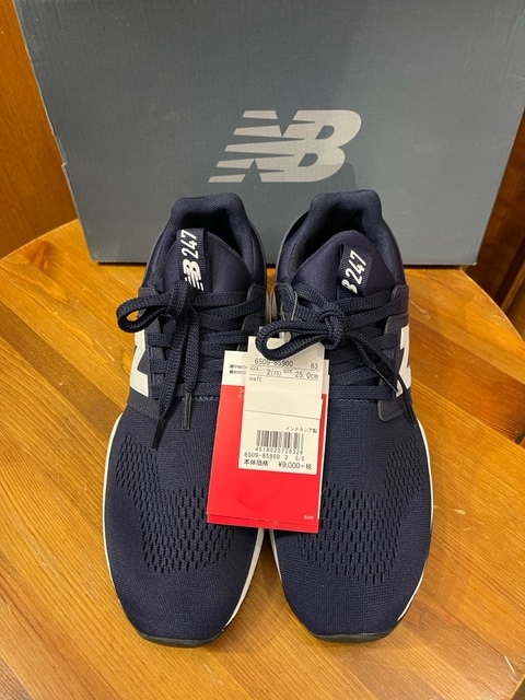 25.0 NewBalance MS247EN NB ネイビー スニーカー メンズスニーカー ニューバランス メンズシューズ 新品未使用品 送料無料 NEW BALANC_画像1