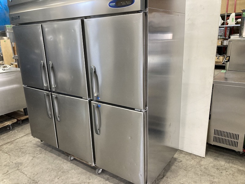 M-367　2013年製 ホシザキ 縦型6ドア冷凍冷蔵庫(2:4) HRF-180ZF3 幅1800×奥行800×高さ1890mm 厨房機器 飲食店 店舗_画像2