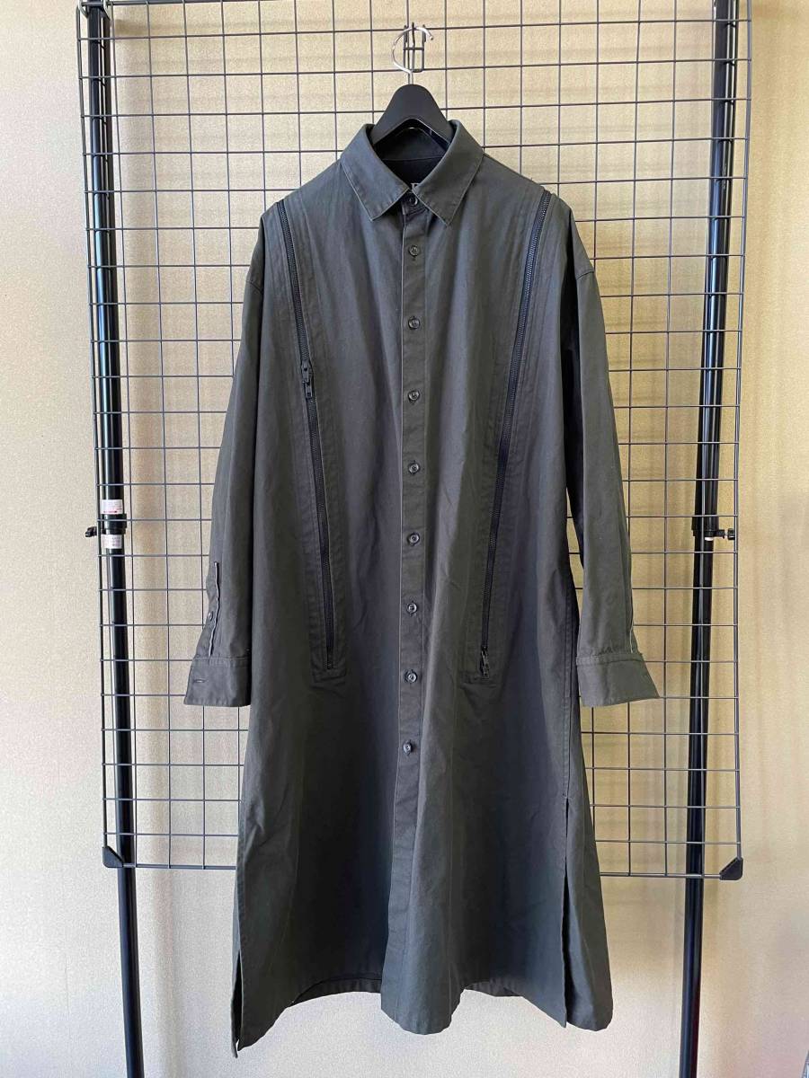 SAMPLE【Yohji Yamamoto/ヨウジヤマモト】Zip Design Long Shirt