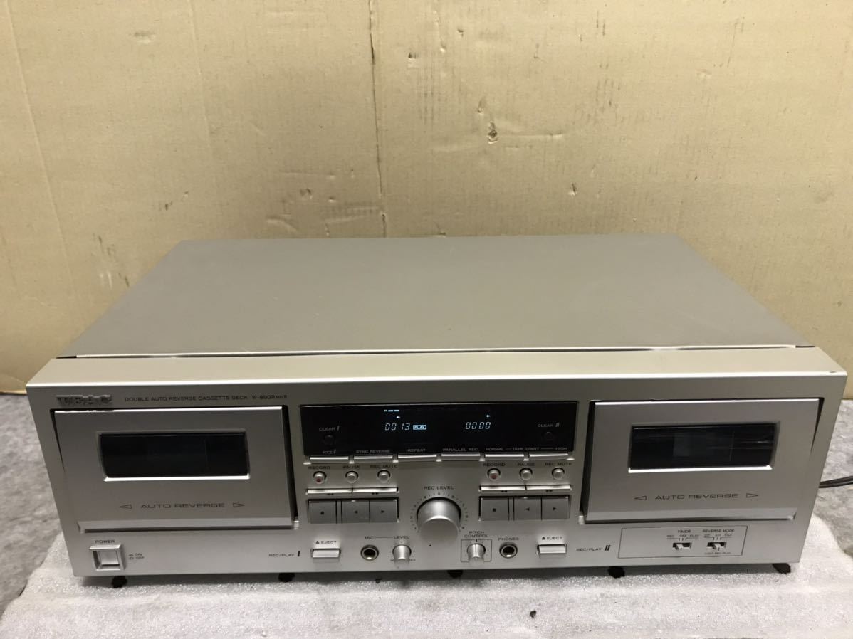 TEAC ティアック W-890R MII -S カセットデッキ