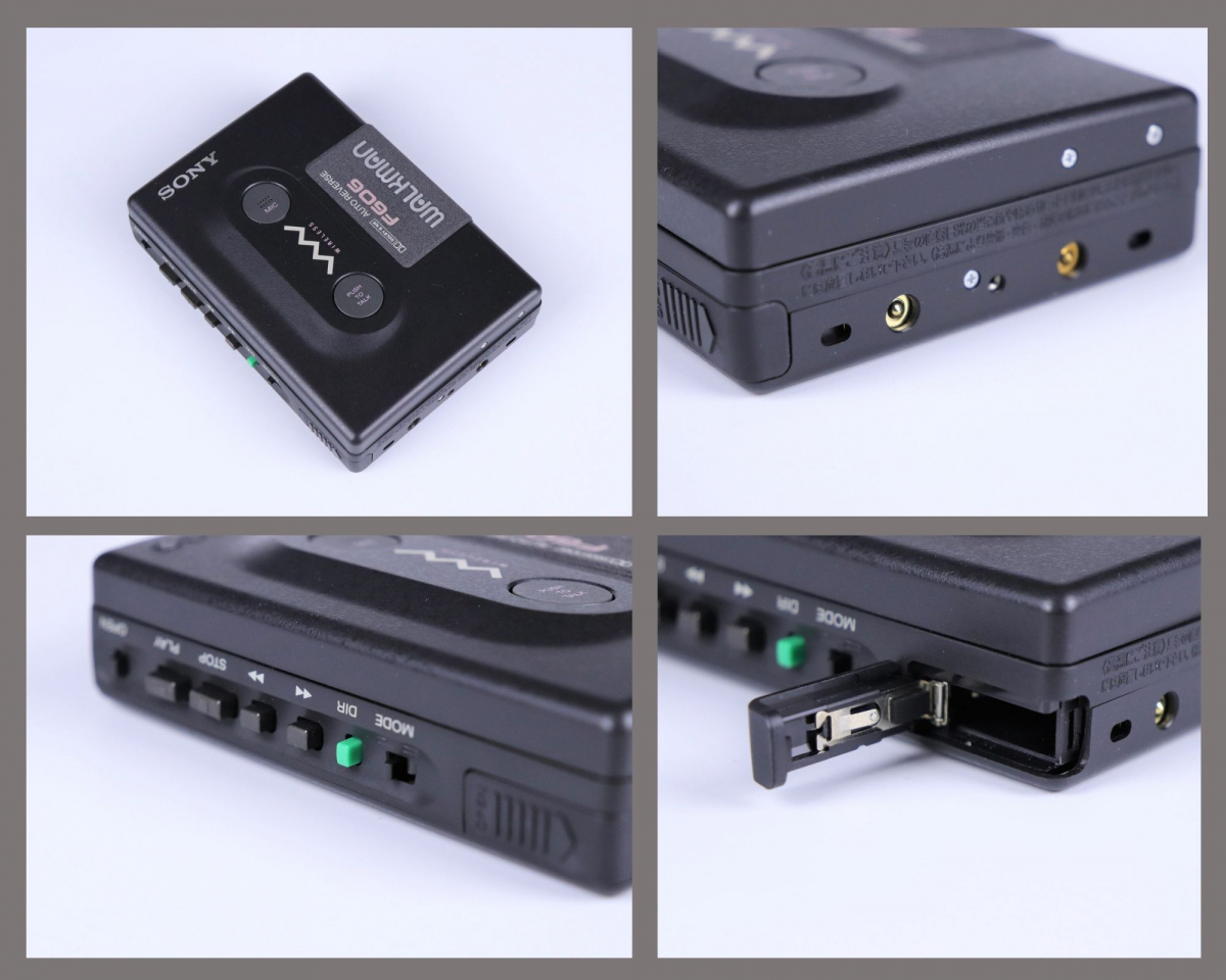 SONY WM-F606 ソニー ウォークマン ポータブルカセットプレーヤー ブラックカラー リモコン イヤホン 乾電池ケース 説明書 箱付  JNWY10