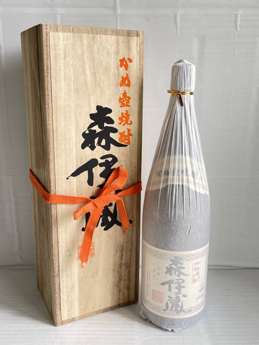 MI0402-60I 本格焼酎 森伊蔵 かめ壺焼酎 芋焼酎 1800ml 25度 古酒 木箱