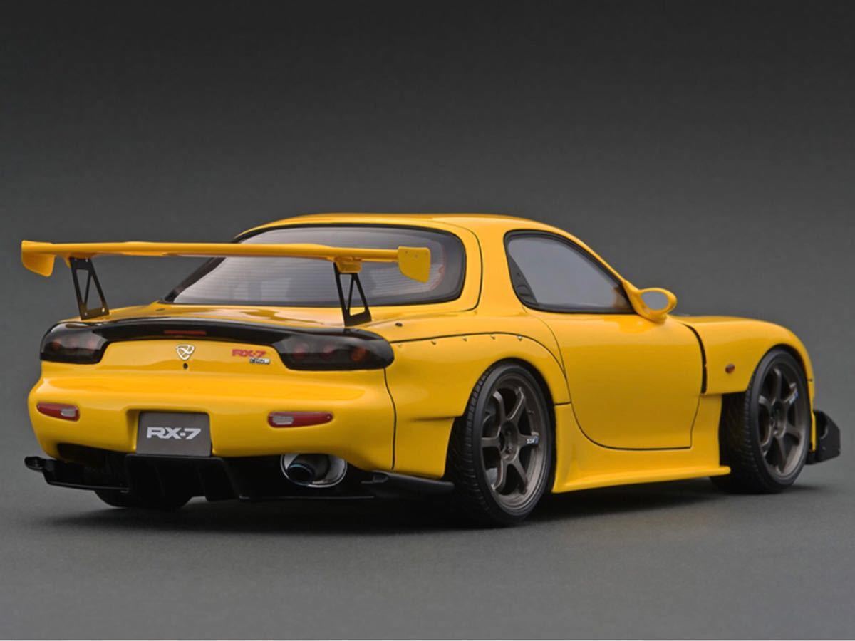イグニッションモデル 1/18 IG2228 MAZDA RX-7 FD3S イエロー 黄色