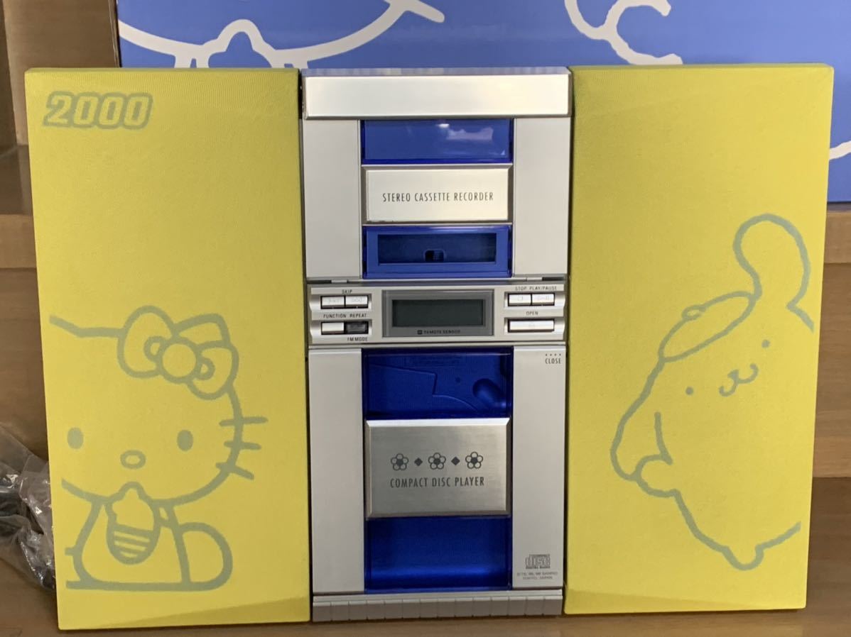 CD ラジカセ フラットCDコンポ 『 サンリオ キティー・ポムポムプリン 』TOSHIBA