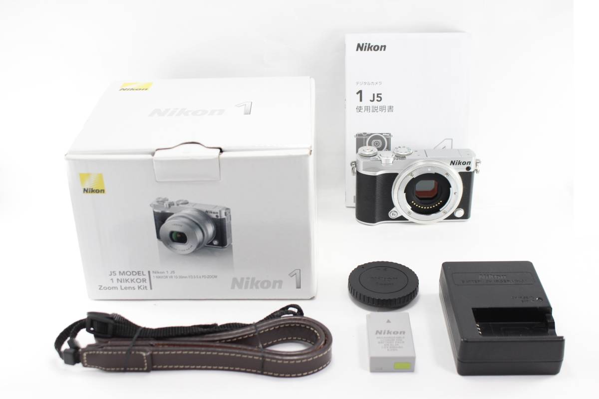 外観美品◇Nikon ニコン 1 J5 ボディ◇元箱付♪-02 カメラ ミラーレス