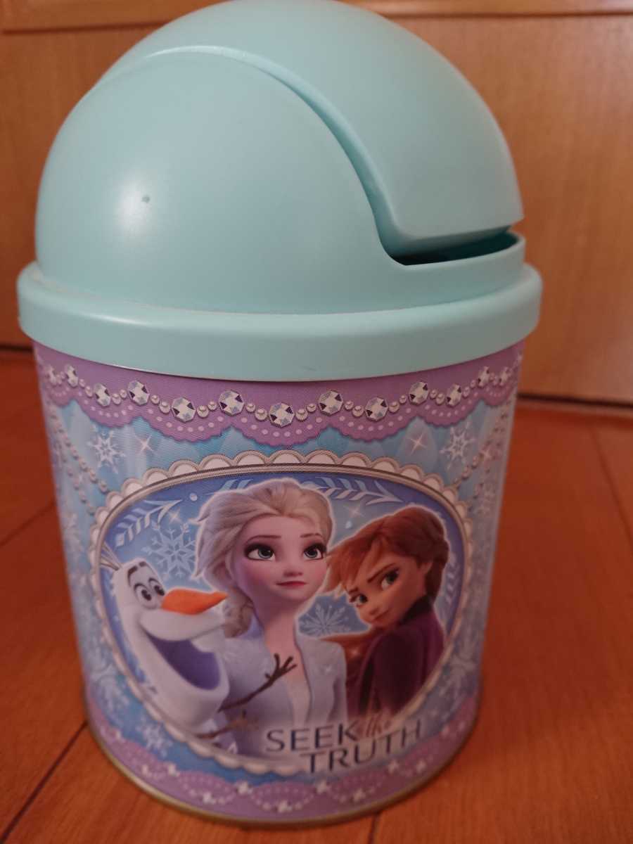 アナと雪の女王ダストボックスごみ箱ゴミ箱ブルー缶エルサオラフ水色レアDisneyインテリア小物入れディズニープリンセスアナ雪こどもの日の画像2