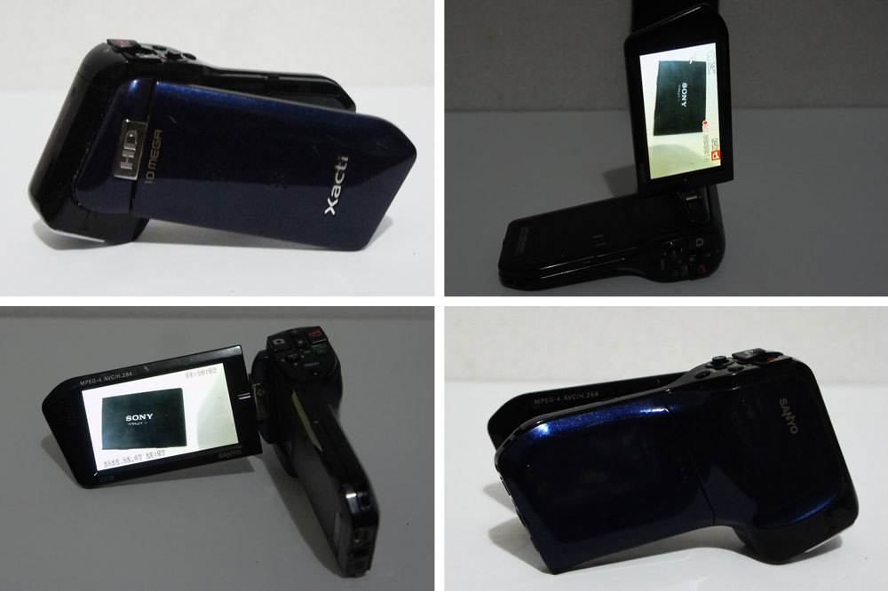 1円~SANYO Xacti DMX-CG110 CG10 HD800他 撮影再生OK ジャンク品 5台