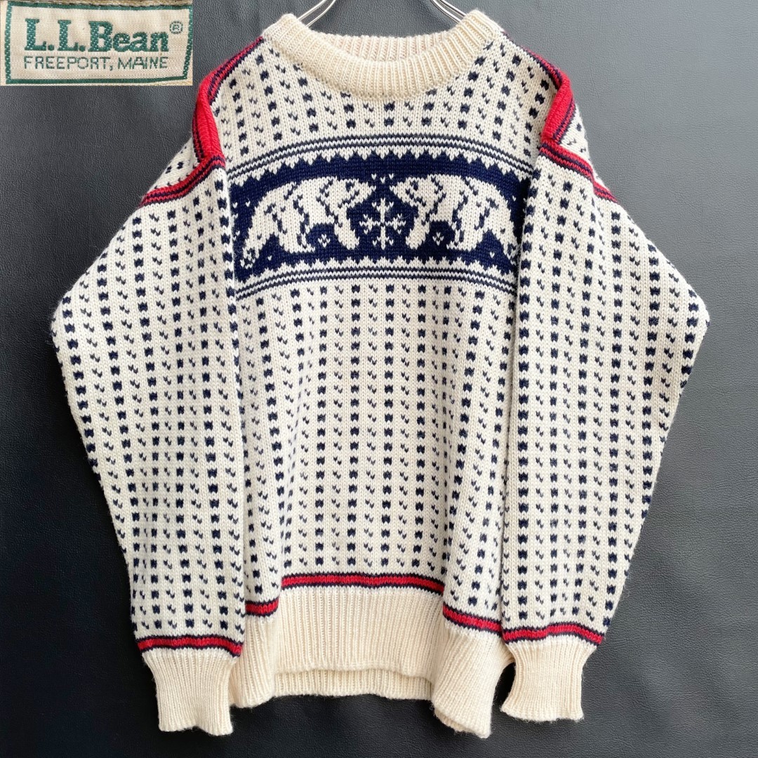 日本最大のブランド 美品 80s ノルウェー製 L 40 size ニット セーター