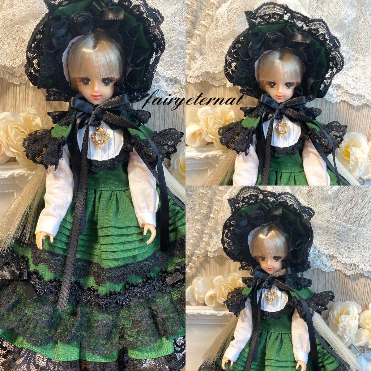 fairyeternal*1/6ドール アウトフィット ハンドメイド グリーン