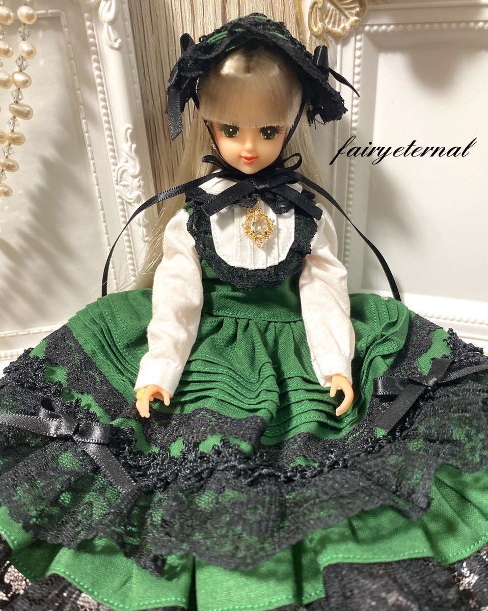fairyeternal*1/6ドール アウトフィット ハンドメイド グリーン