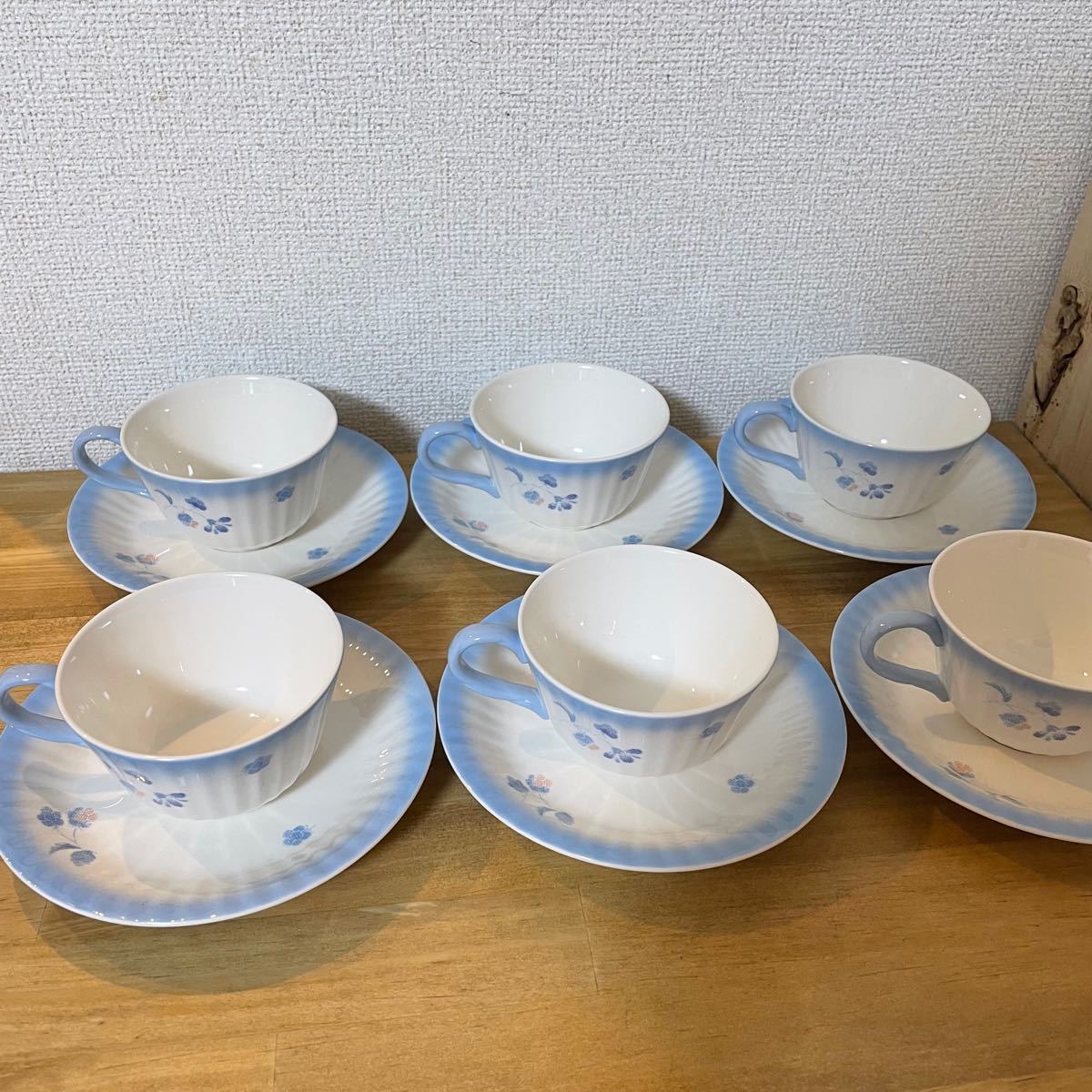新品5セット ノリタケ Noritake VINEYARD バインヤード ブルー 新品5セット ノリタケ Noritake VINEYARD バインヤード ブルー