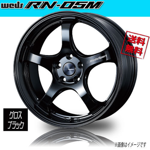 ホイール新品 1本のみ 保証書付 WEDS Sport RN-05M Gブラック ウェッズスポーツ 19インチ 5H114.3 8.5J+38 φ73 業販4本購入で送料無料_画像1