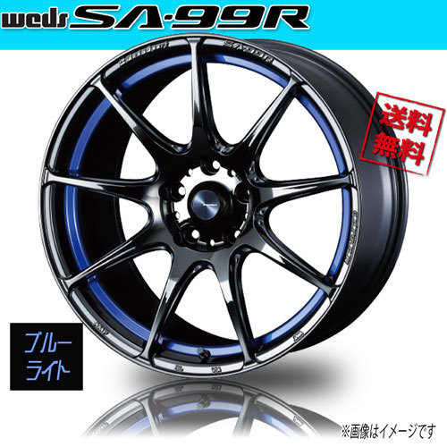 ホイール新品 1本のみ WEDS Sport SA-99R BLC2 ウェッズスポーツ 18インチ 5H100 8.5J+45 φ65 業販4本購入で送料無料 保証書付 軽量_画像1