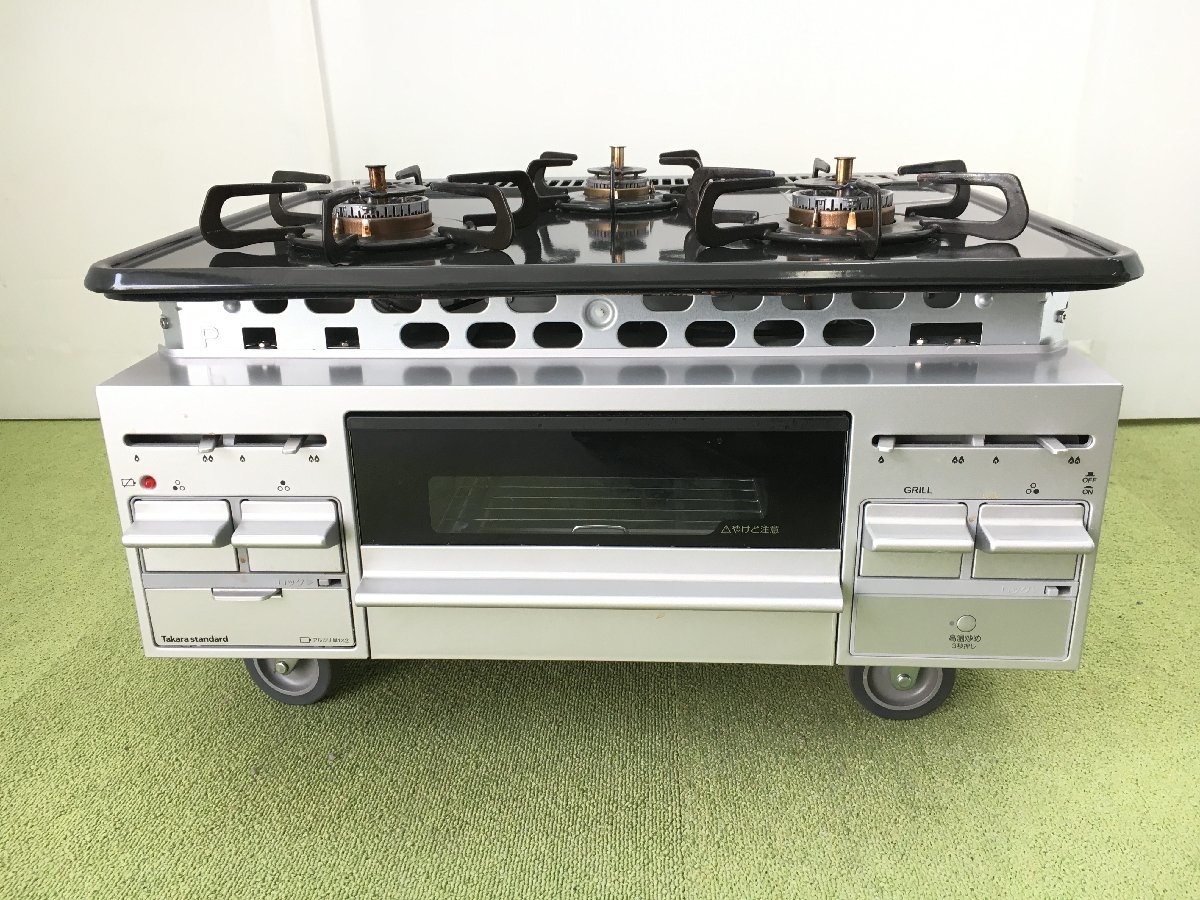 珍しい 三口コンロ LPガス用 タカラスタンダード TN36V-60 sushitai.com.mx